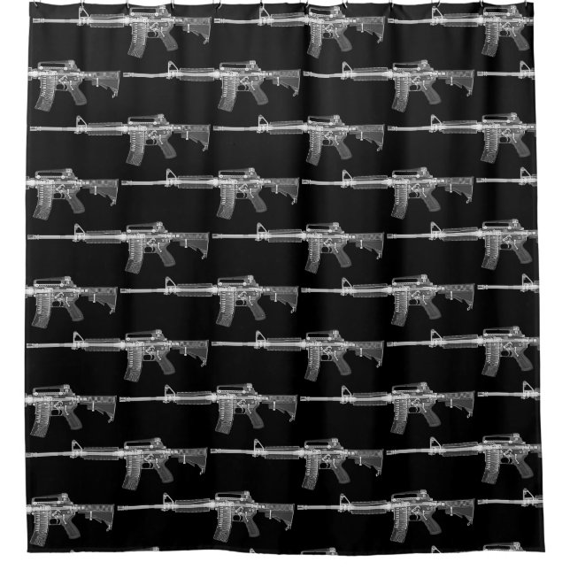 AR-15 Duschvorhang (Vorderseite)