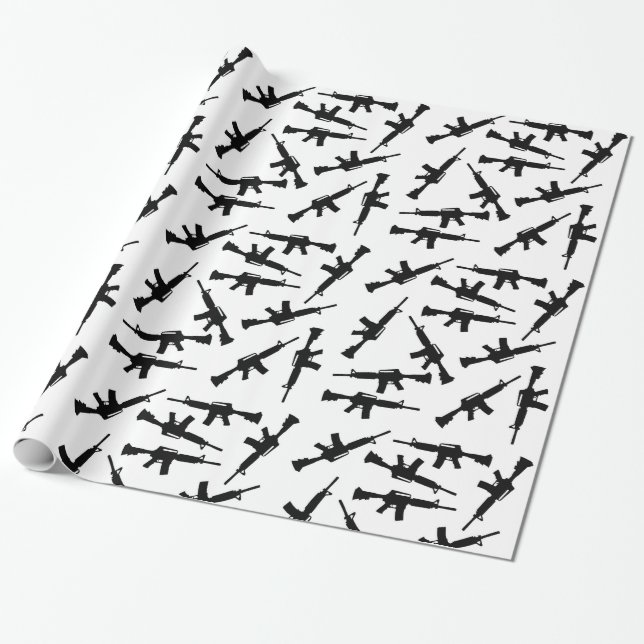 AR-15 Geschenkwrap Geschenkpapier (Ungerollt)