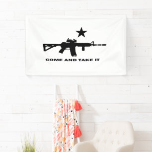 AR 15, Komm und nimm es Uni Dorm Banner
