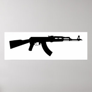AR-15 Silhouette Poster