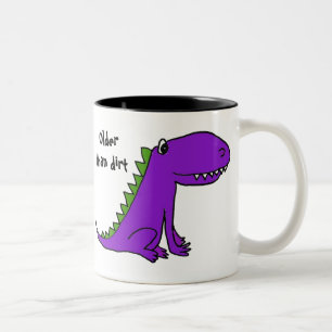 AR, älter als Schmutz-Dinosaurier-Tasse Zweifarbige Tasse