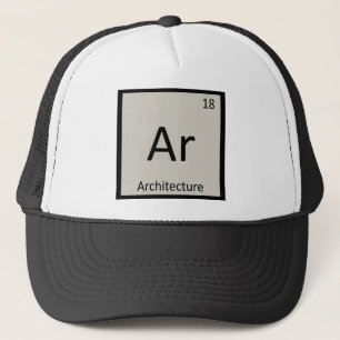 Ar - Architektur Chemie Periodensystem Symbol Truckerkappe