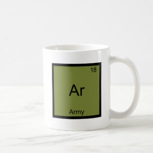 Ar - Armee Militär Chemie Element Symbol T-Shirt Tasse