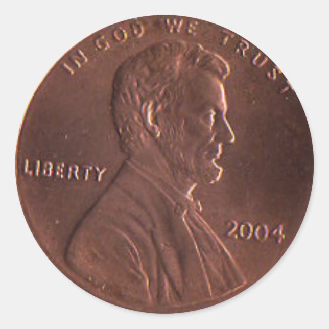 AR-Lucky Penny Round Stickers (Vorderseite)