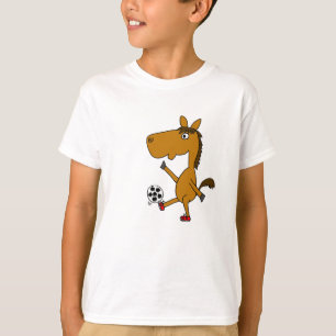 AR, lustiges Pferd, das Fußball-oder Fußball-Shi T-Shirt