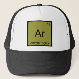 Ar - Tierschutz Lustige Chemie Element Symbol Truckerkappe