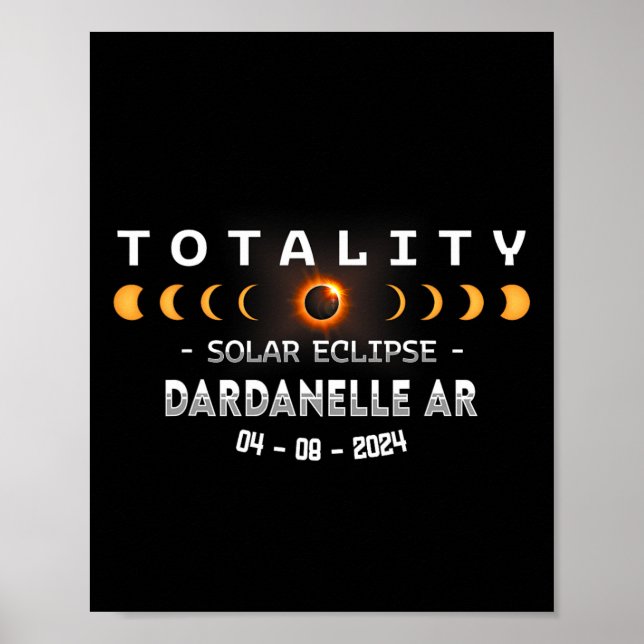 Ar Total Solar Eclipse 2024 Poster (Vorne)