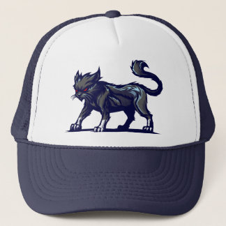 Ära des Dunkelheitshutes - Dunkles Katzen-Design Truckerkappe
