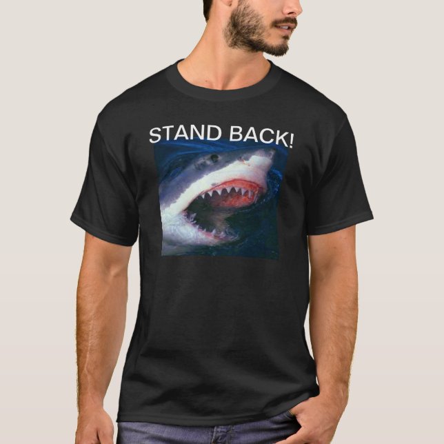 ARA MENS FUN T SHIRT - STAND B ACK (SHARK) (Vorderseite)