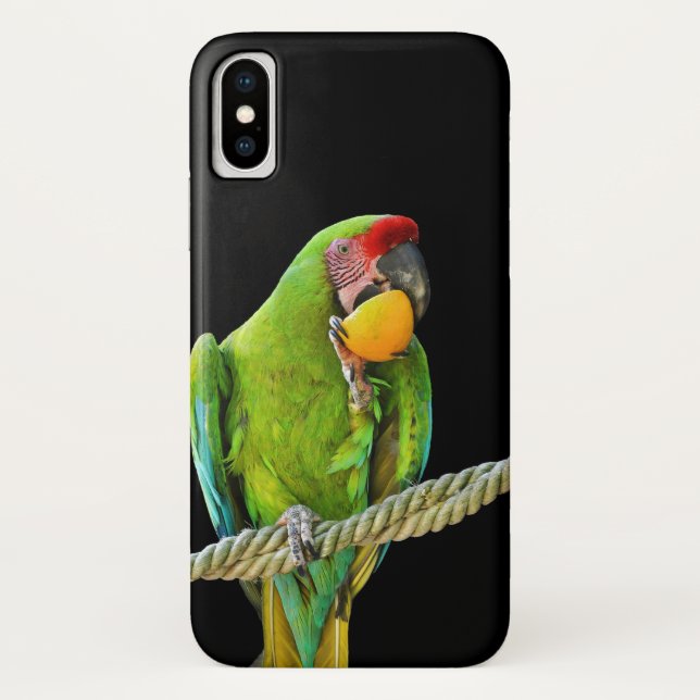 Ara Militaris Grüner Paprot Case-Mate iPhone Hülle (Rückseite)