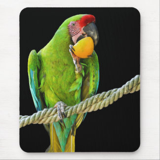 Ara Militaris Grüner Paprot Mousepad