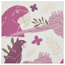 Ara Parrot Pink tropisches Leaf Muster