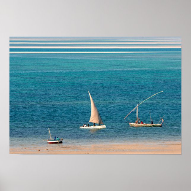 Arab Dhows at Vilankulo, Provinz Inhambane Poster (Vorne)