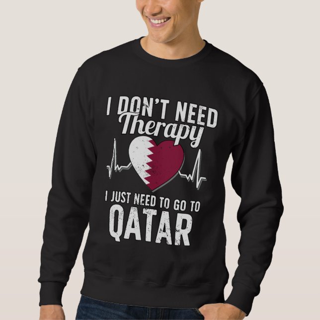 Arab Flag I Qatar Flag I Vacation  I Qatar Sweatshirt (Vorderseite)