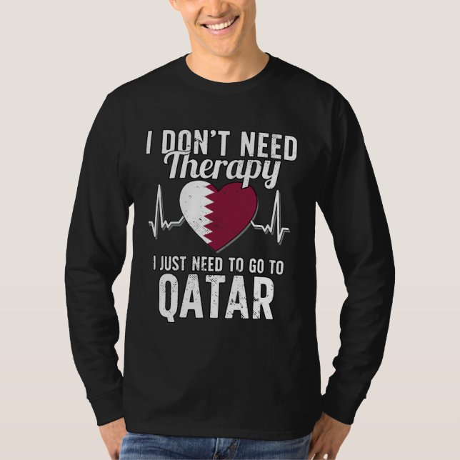 Arab Flag I Qatar Flag I Vacation  I Qatar T-Shirt (Vorderseite)