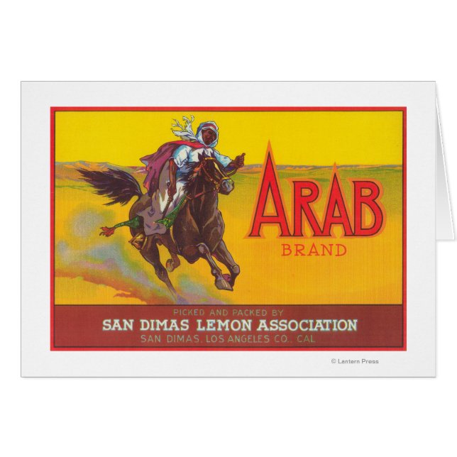 Arab Lemon LabelSan Dimas, CA (Vorderseite (Horizontal))
