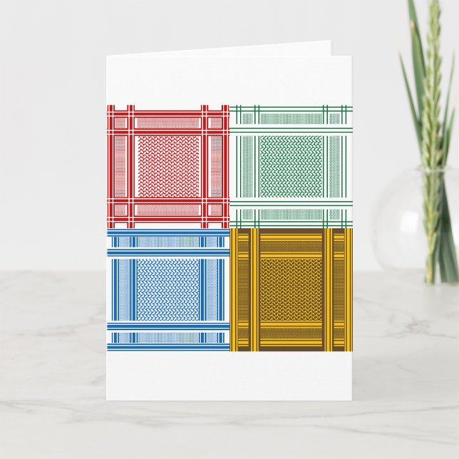 Arab Shemagh Scarves Grußkarten Karte (Von Creator hochgeladen)