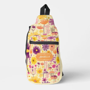 Arabella Cascading Modernes Blumenmuster Crossbody Bag