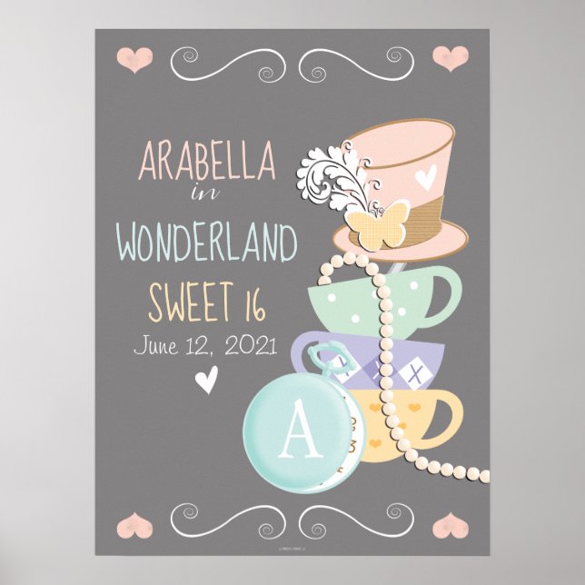 Arabella in Wonderland Sweet 16 Poster (Vorne)