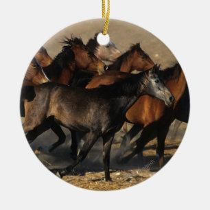 Araber, die in die Wüste laufen Keramik Ornament