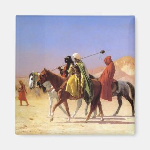 "Araber überqueren die Wüste", von Jean Leon Gerom Magnet
