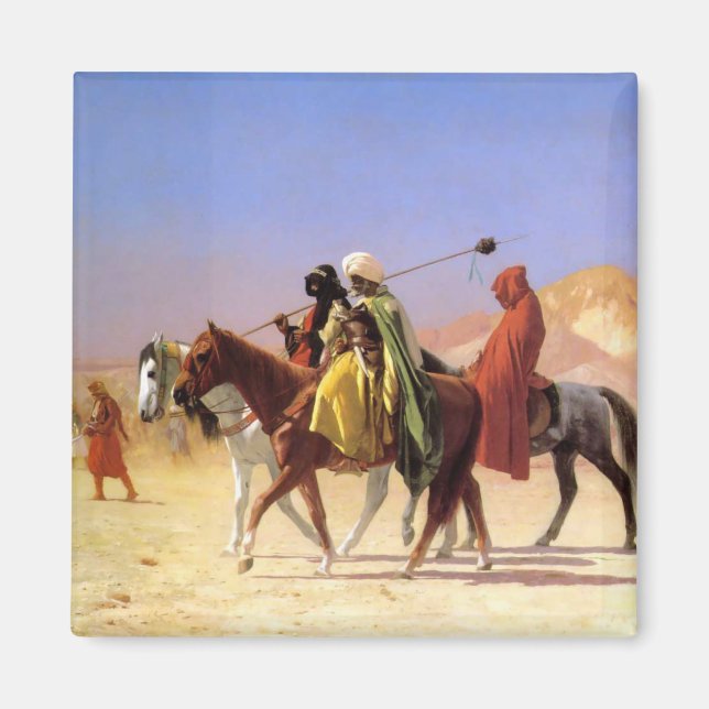 "Araber überqueren die Wüste" von Jean Leon Gerome Magnet (Vorne)