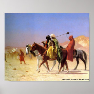 Araber überqueren die Wüste von Jean-Leon Gerome Poster