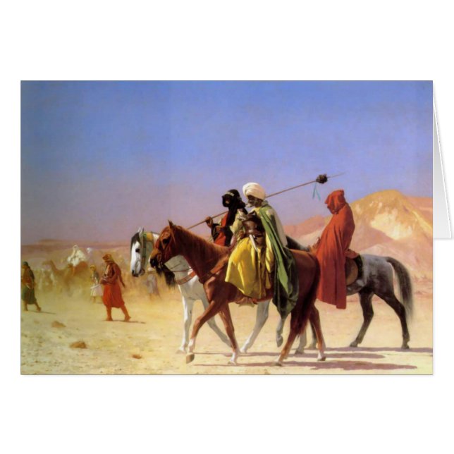 "Araber, welche die Wüste", durch Jean Leon Gerome (Vorderseite (Horizontal))