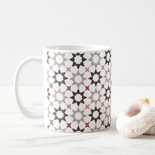 Arabeske marokkanisches Muster Kaffeetasse (Mit Donut)