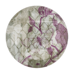 Arabeske-Schmetterlinge IV Schneidebrett