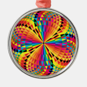Arabeske-Taste Silbernes Ornament