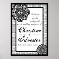 Arabesque Black Lace, Empfang Begrüßungspposter*