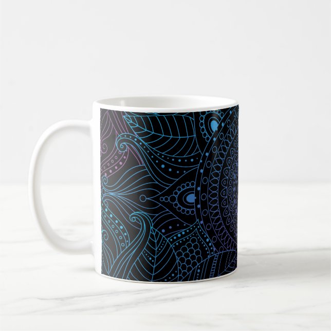 Arabesque Bliss: Oriental Mandala Magic Kaffeetasse (Links)