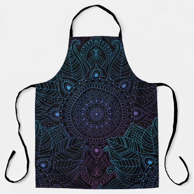 Arabesque Bliss: Oriental Mandala Magic Schürze (Vorderseite)