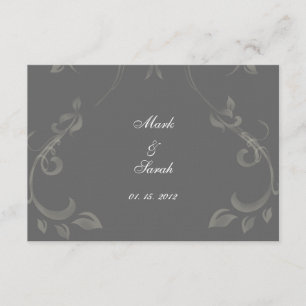Arabesque Blühte Chalkboard-UAWG RSVP Karte