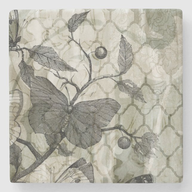 Arabesque Butterfells I Steinuntersetzer (Vorderseite)