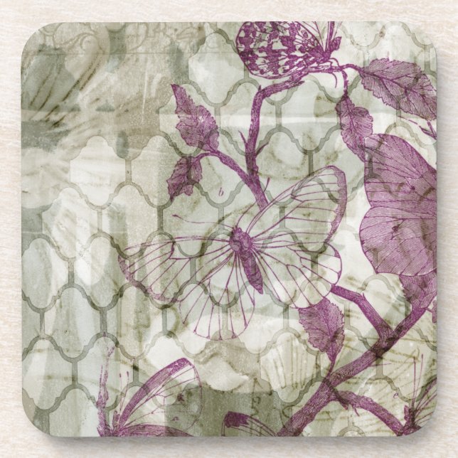 Arabesque Butterfells IV Getränkeuntersetzer (Vorderseite)