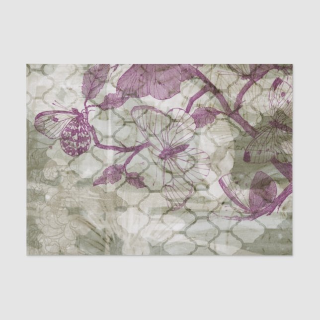 Arabesque Butterfells IV Seidenpapier (Vorderseite)