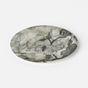 Arabesque Butterflies II Pappteller