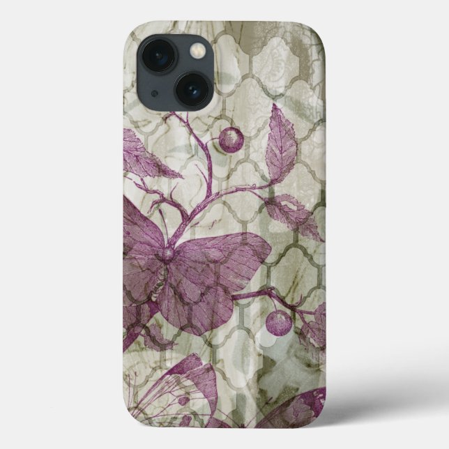 Arabesque Butterflies III Case-Mate iPhone Hülle (Rückseite)