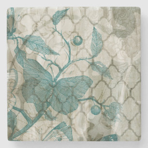 Arabesque Butterflies V Steinuntersetzer