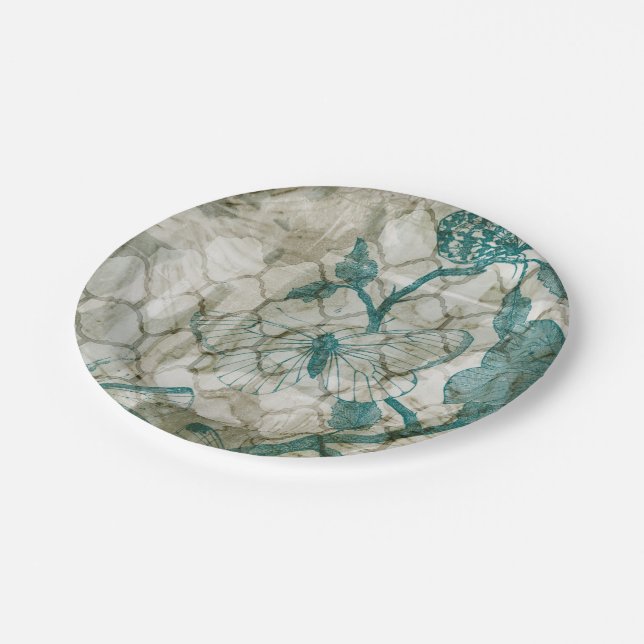 Arabesque Butterflies VI Pappteller (Schrägansicht)