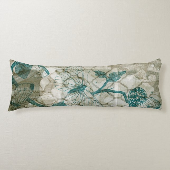 Arabesque Butterflies VI Seitenschläferkissen (Vorderseite)