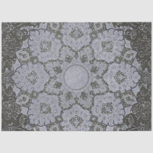 Arabesque Ephemera Pale Blue Vintag Decoupage Seidenpapier