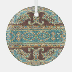 Arabesque Fabric Paisley Oriental Design Ornament Aus Glas