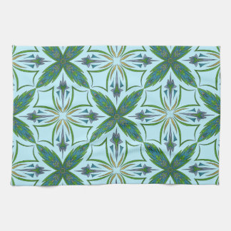 Arabesque-Fliese Bold Lebendiges Muster Quadrat Geschirrtuch