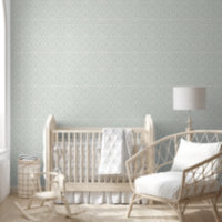 Arabesque Floral Vines Blue Ivory William Morris