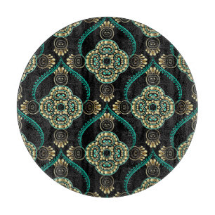 Arabesque floral, Vintag Elegance Muster. Schneidebrett