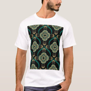 Arabesque floral, Vintag Elegance Muster. T-Shirt