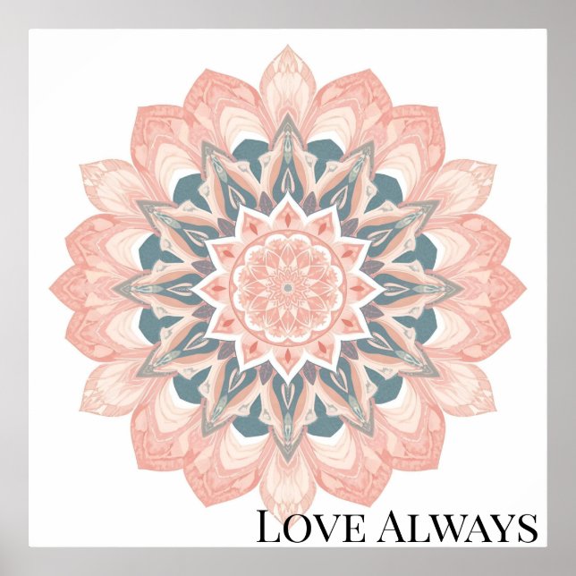 Arabesque Mandala Art Poster (Vorne)